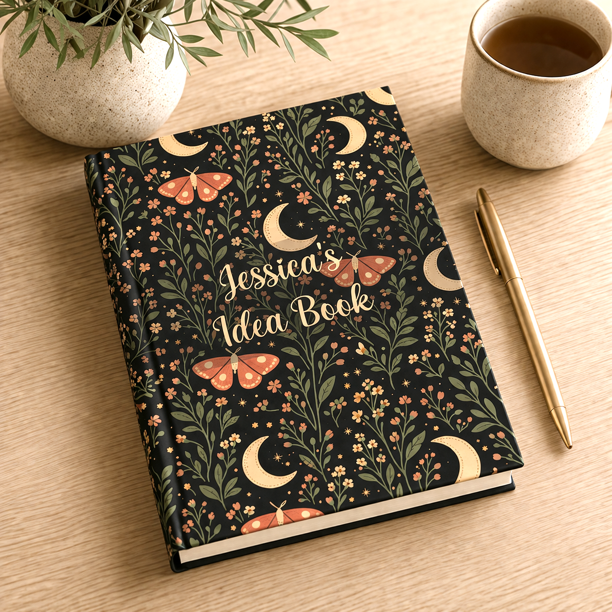 Pretty In Pink Personalized Idea Journal