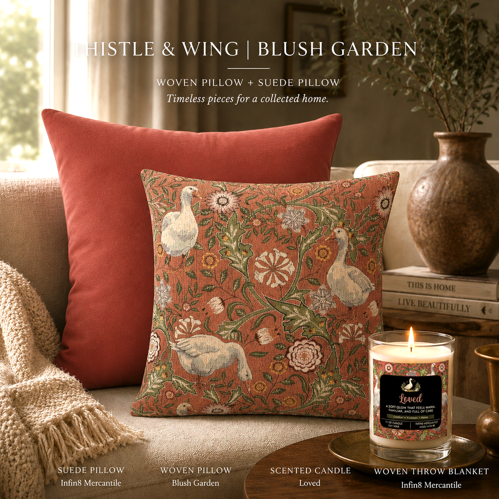 Thistle & Wing | Blush Garden Layering Pillow Printify