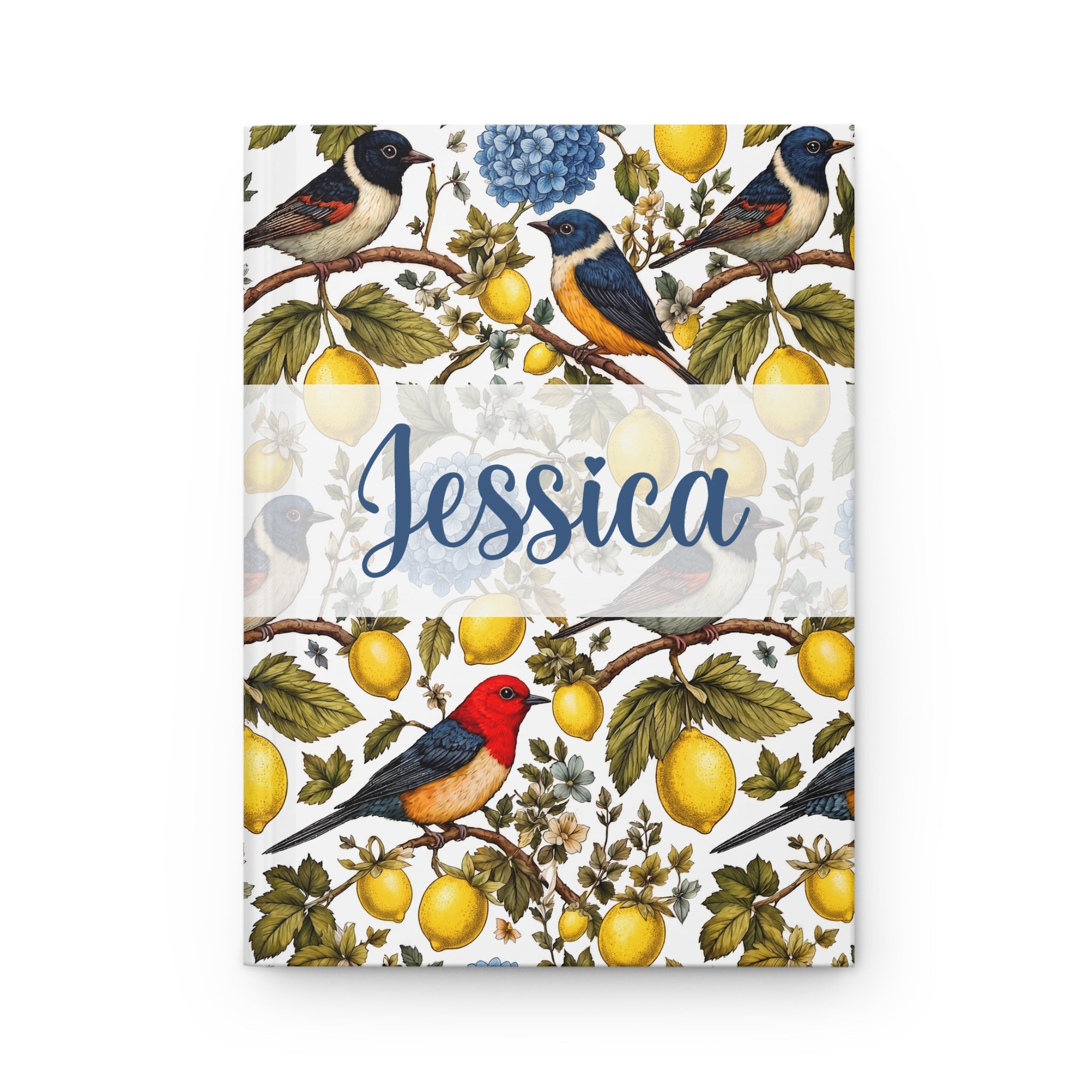 Garden Songbird | Lemon Hydrangea Journal Printify