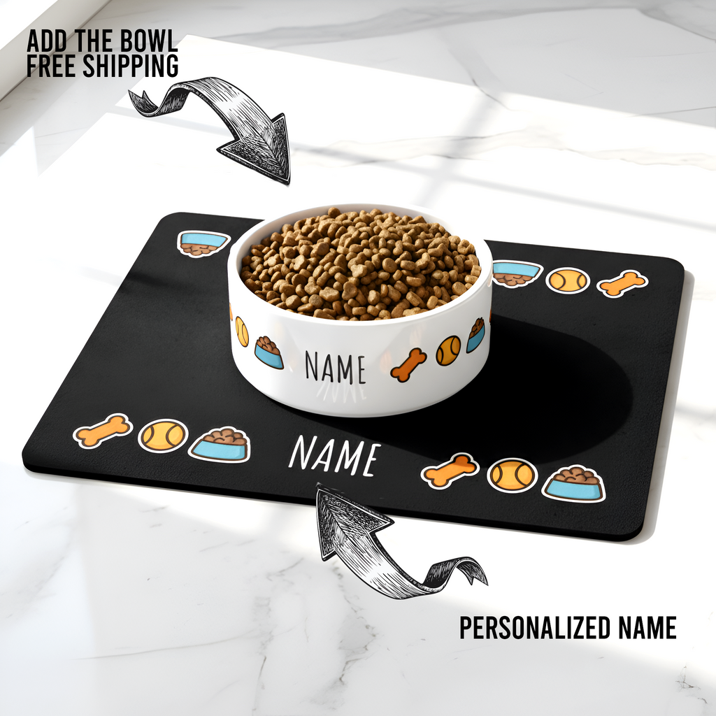 Dog Personalized Mat | Custom Doggy Placemat