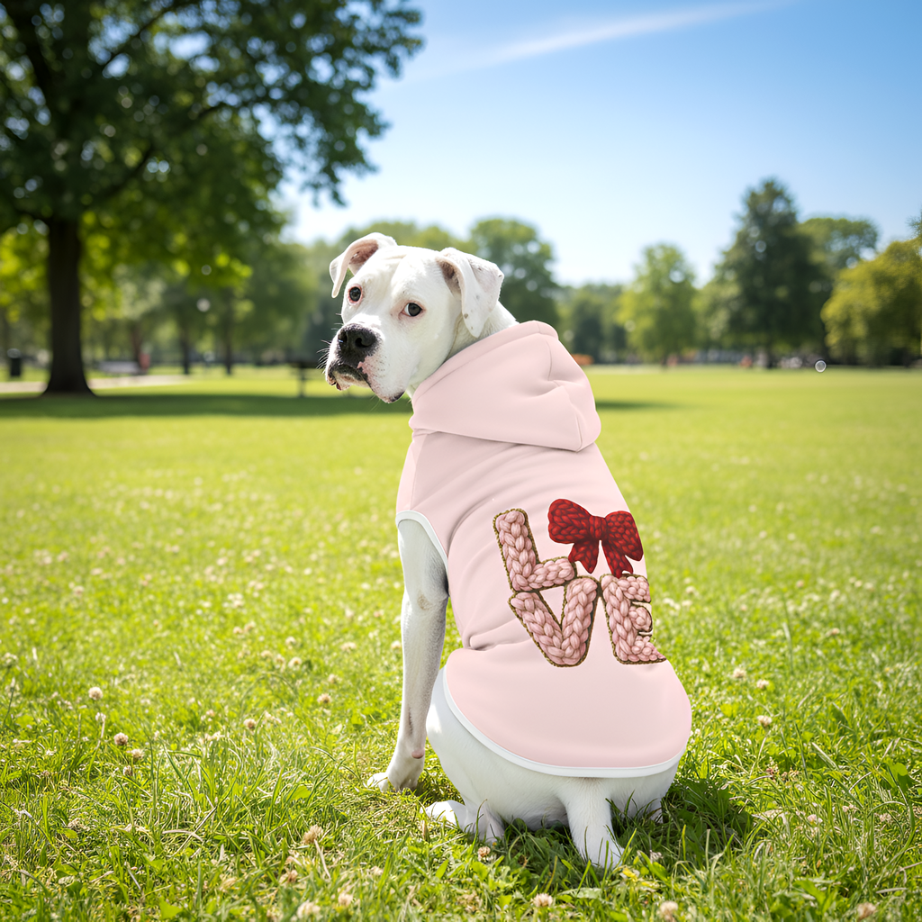 Dog Hoodie Valentine | Be Mine Heart Dog Sweater Cozy Pet Shirt