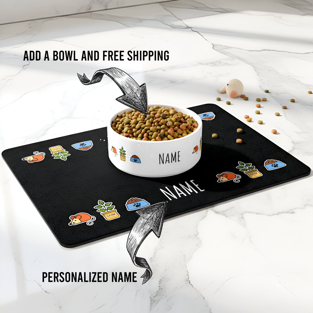 Cat Personalized Mat | Custom Kitty Placemat