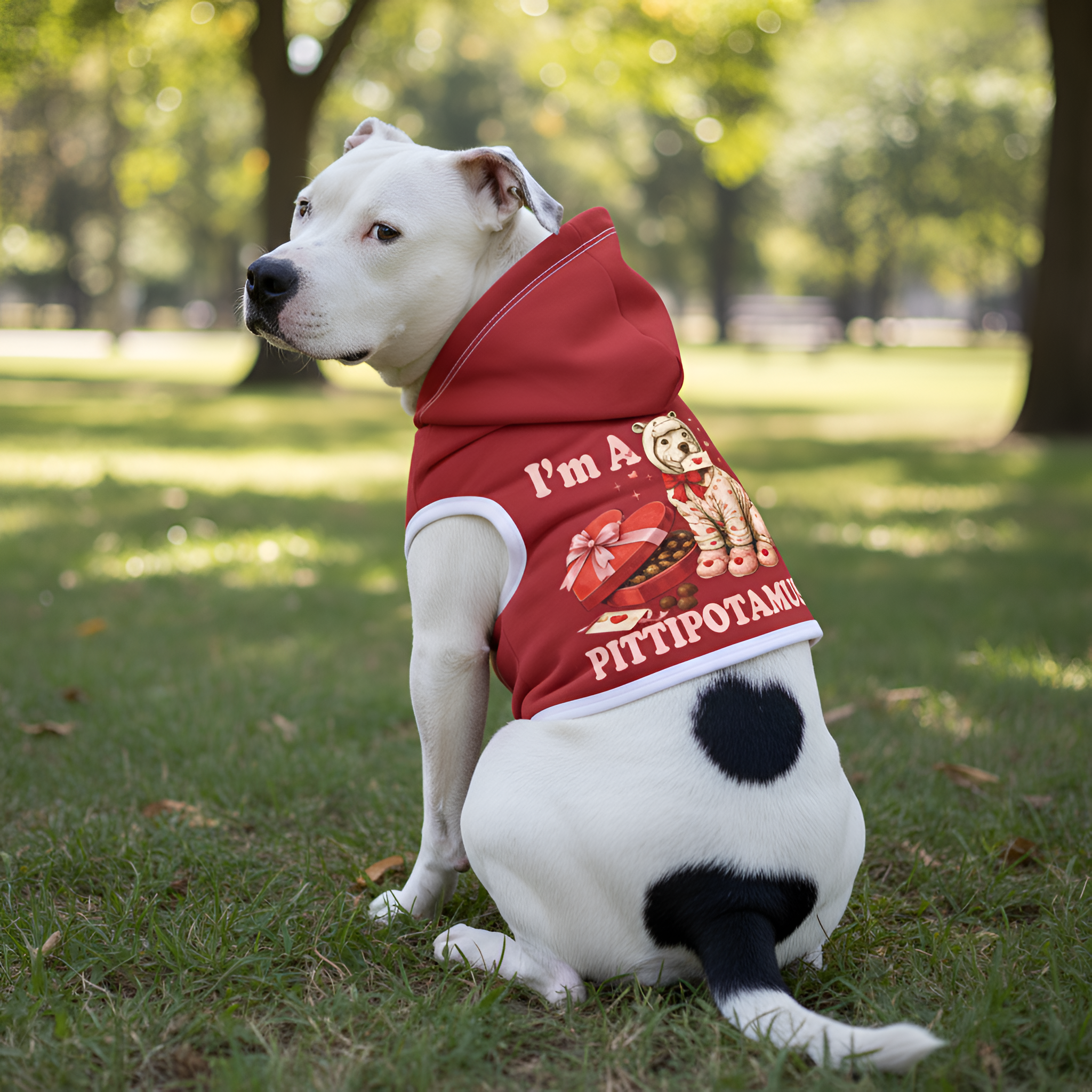 Pitbull Hoodie | Im a Pittipotamus Dog Hoodie | Humorous Dog Owner Gift Matching Pitbull Sweatshirt & Blanket