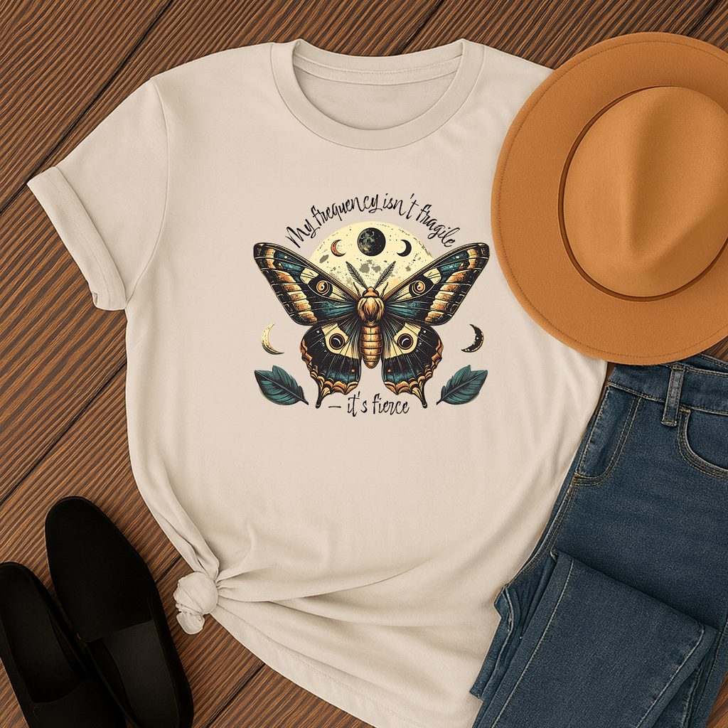 Boho Butterfly T-Shirt: Eco-Friendly Fierce Frequency Top