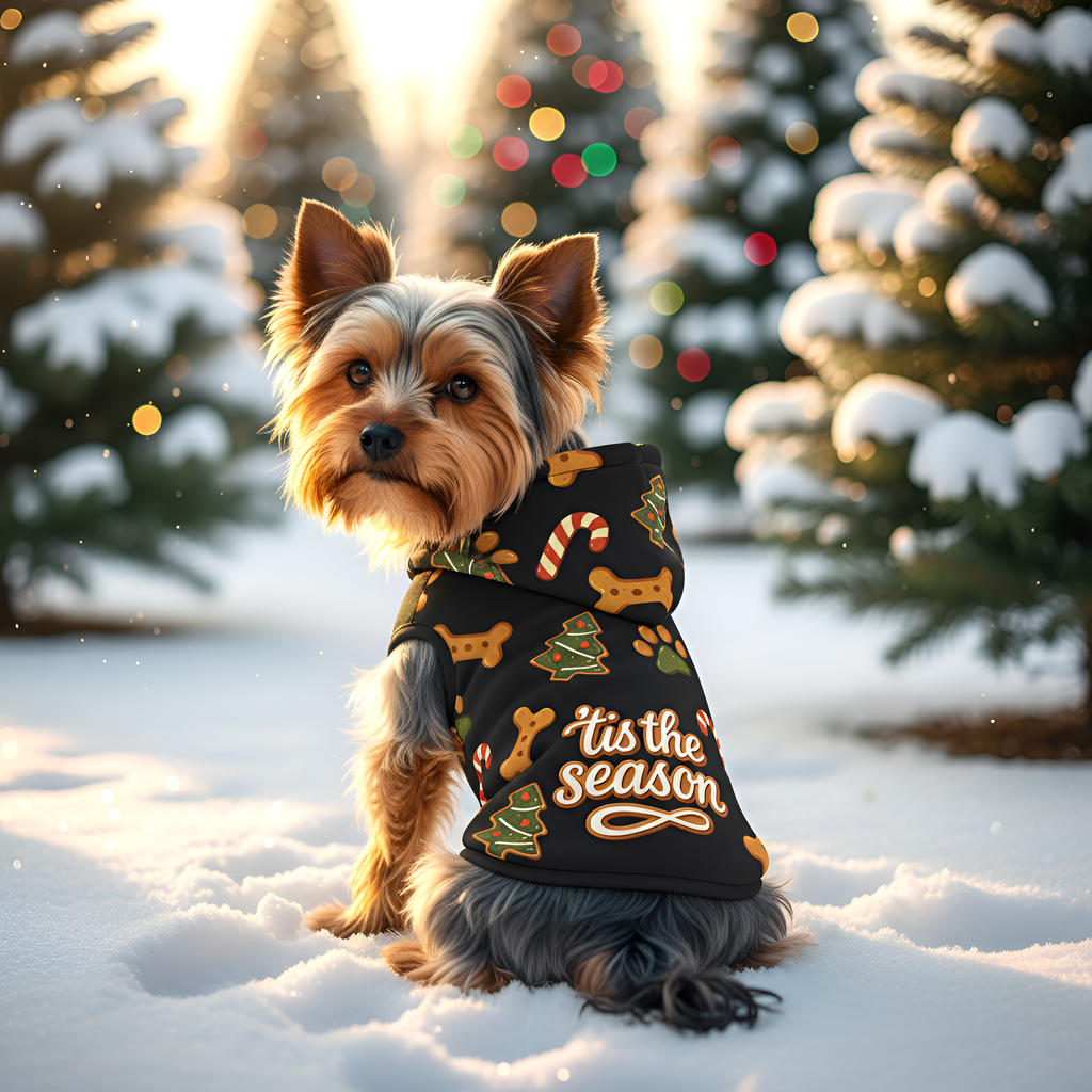 Tis The Season Biscuit Pet Hoodie | Christmas Hoodie for Dogs & Cats