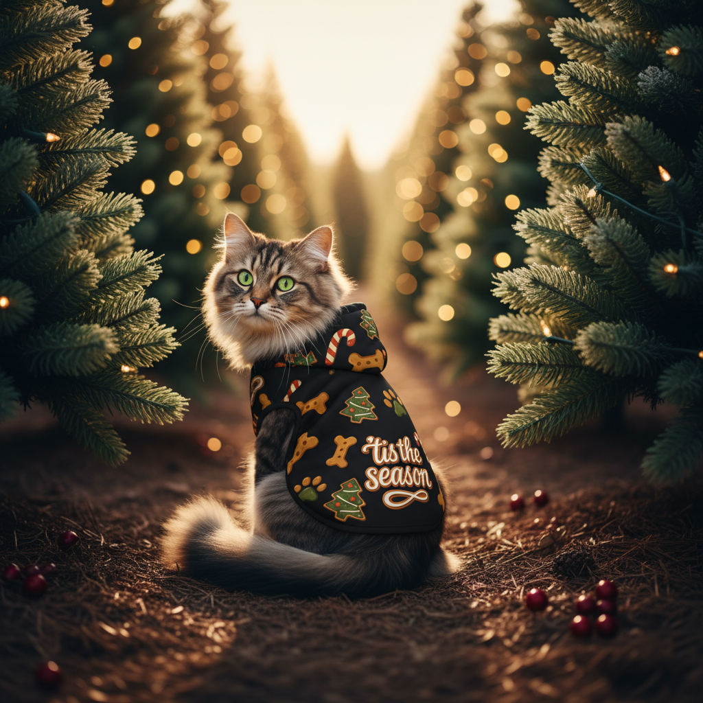 Tis The Season Biscuit Pet Hoodie | Christmas Hoodie for Dogs & Cats