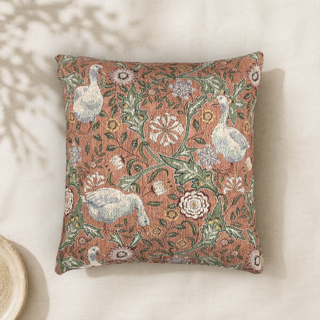 Thistle & Wing | Blush Garden Woven Pillow Printify