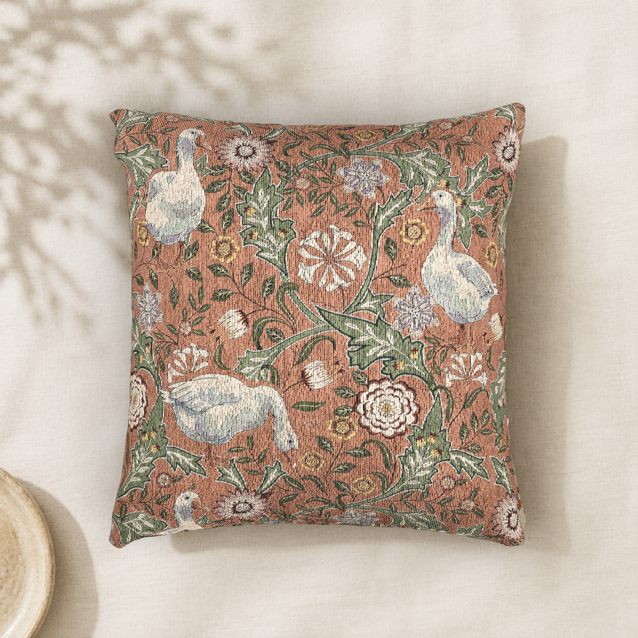 Thistle & Wing | Blush Garden Woven Pillow Printify