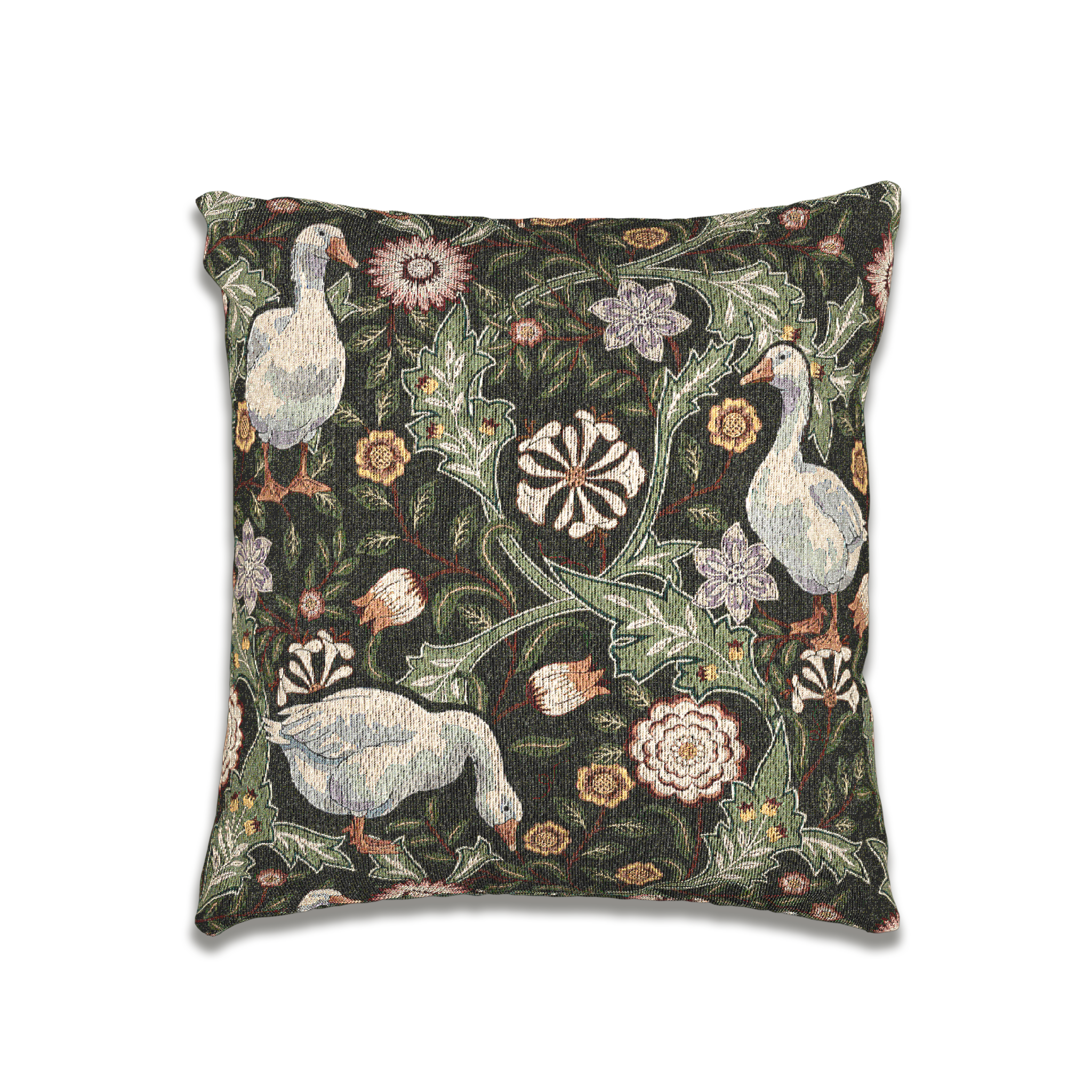 Thistle & Wing | Verdant Bloom Woven Pillow Printify