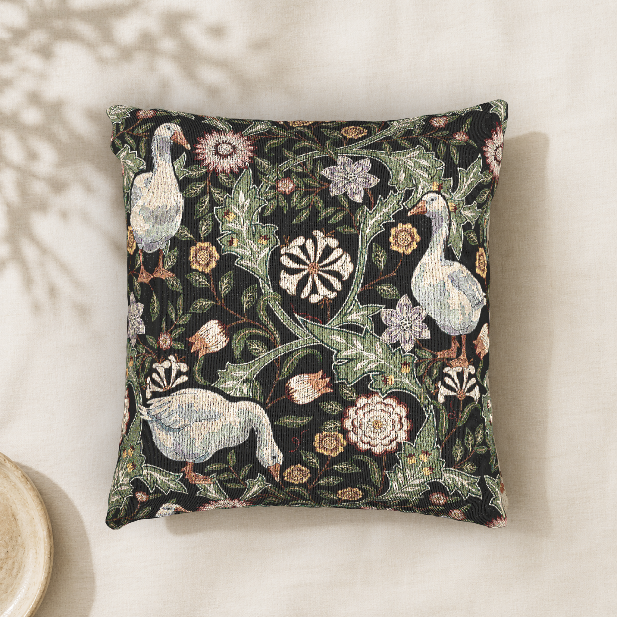 Thistle & Wing | Indigo Bloom Woven Pillow Printify