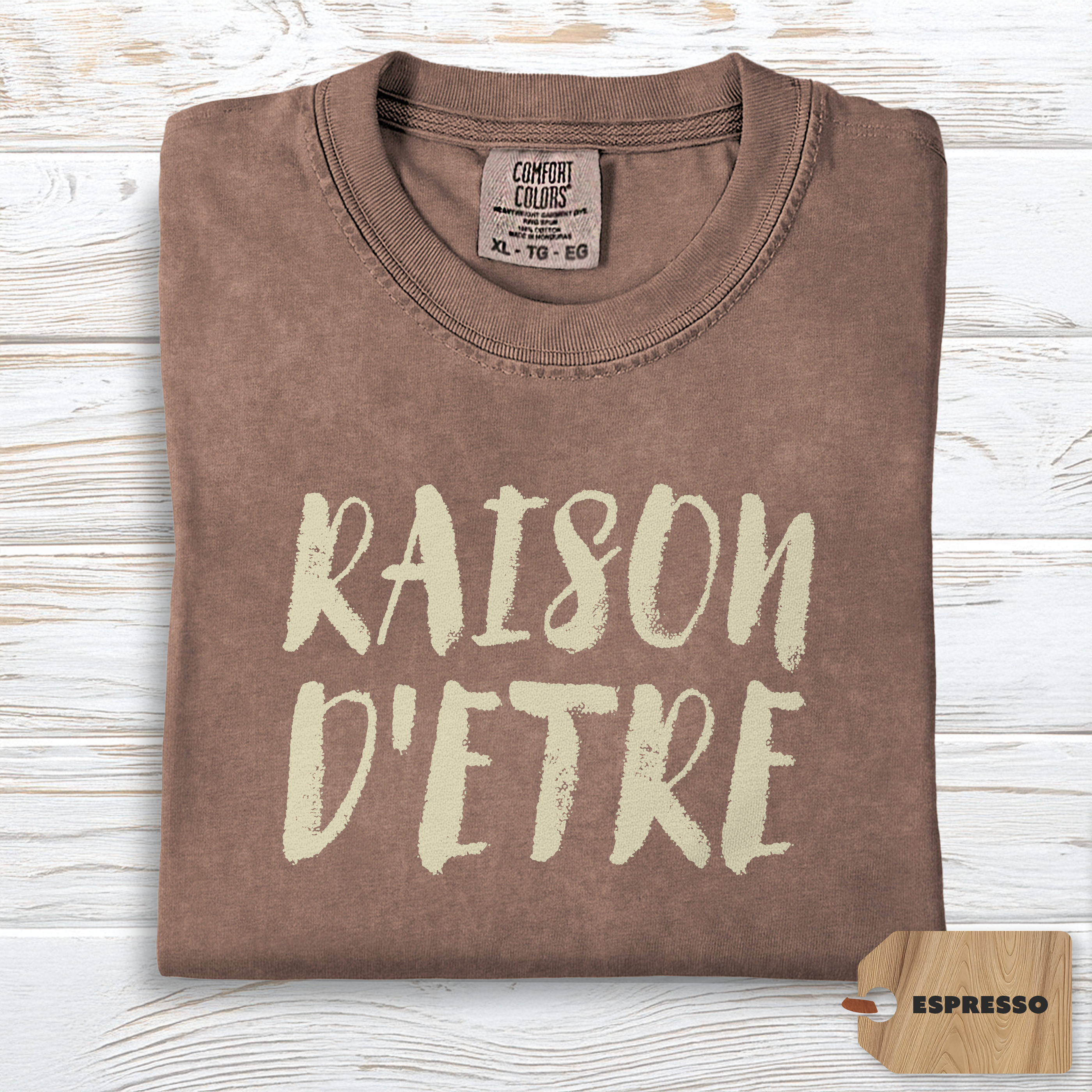 Raison d'Etre Shirt | Comfort Colors Self Growth Purpose Tee, Minimalist Philosophy Top, Soft TShirt for Meaningful Living