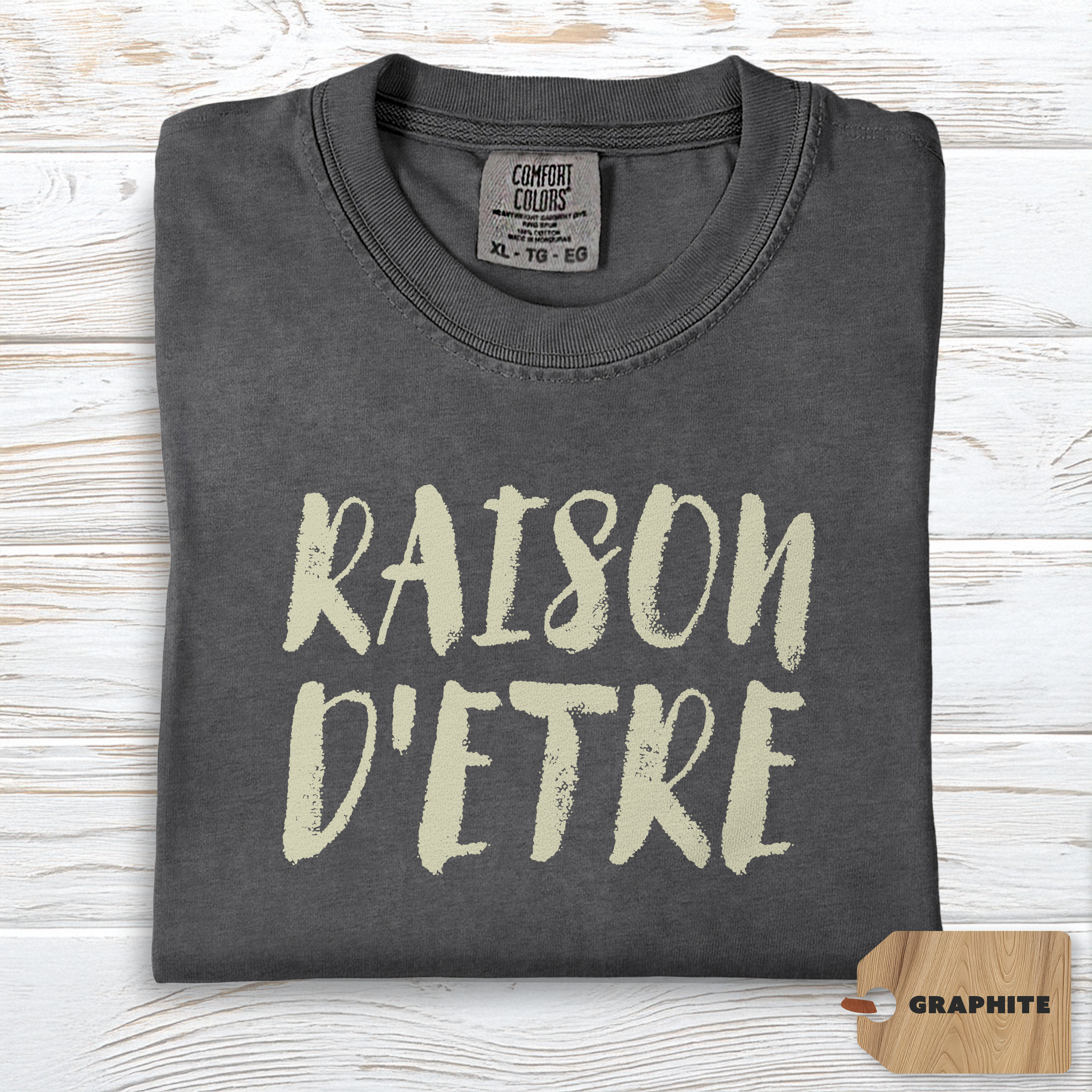 Raison d'Etre Shirt | Comfort Colors Self Growth Purpose Tee, Minimalist Philosophy Top, Soft TShirt for Meaningful Living