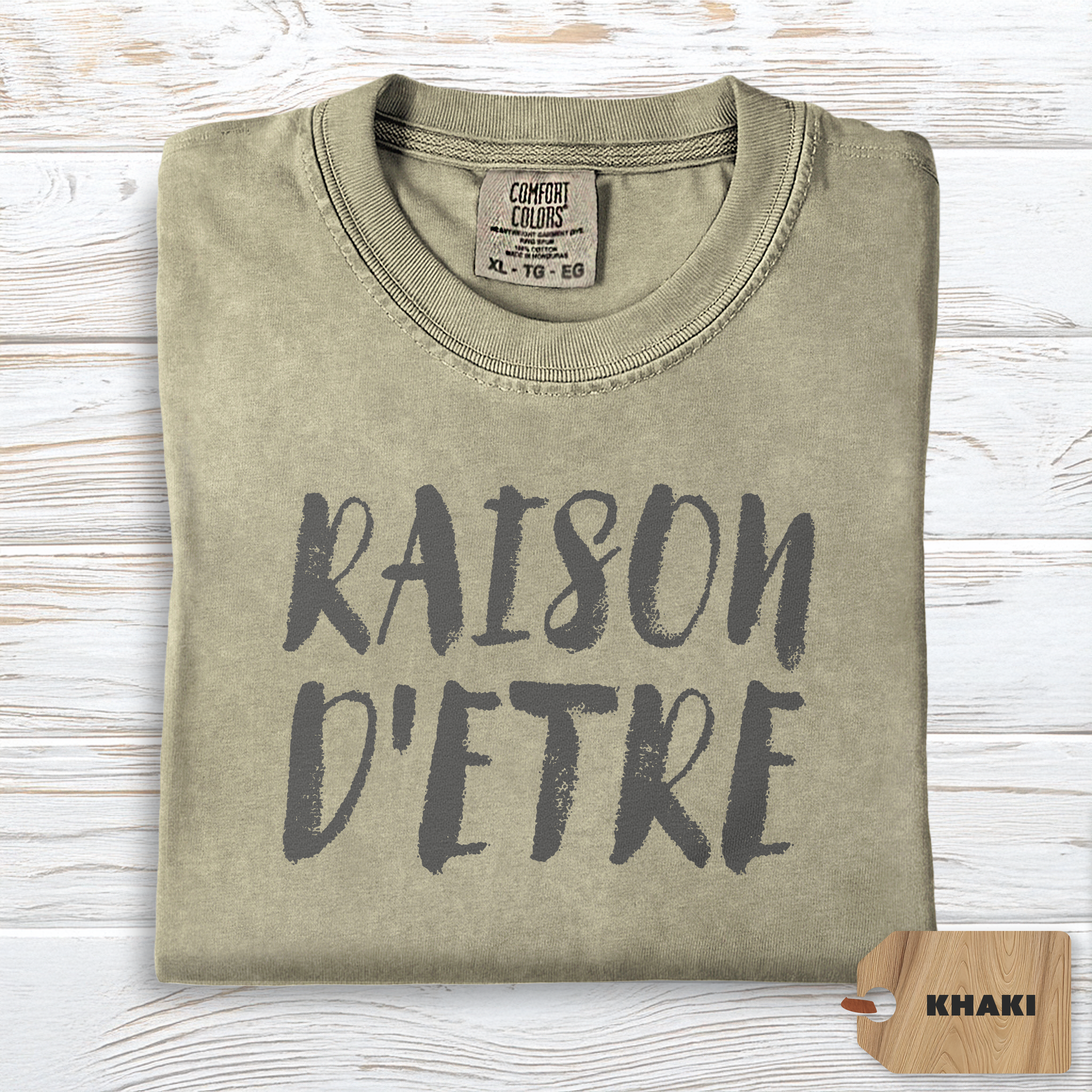 Raison d'Etre Shirt | Comfort Colors Self Growth Purpose Tee, Minimalist Philosophy Top, Soft TShirt for Meaningful Living