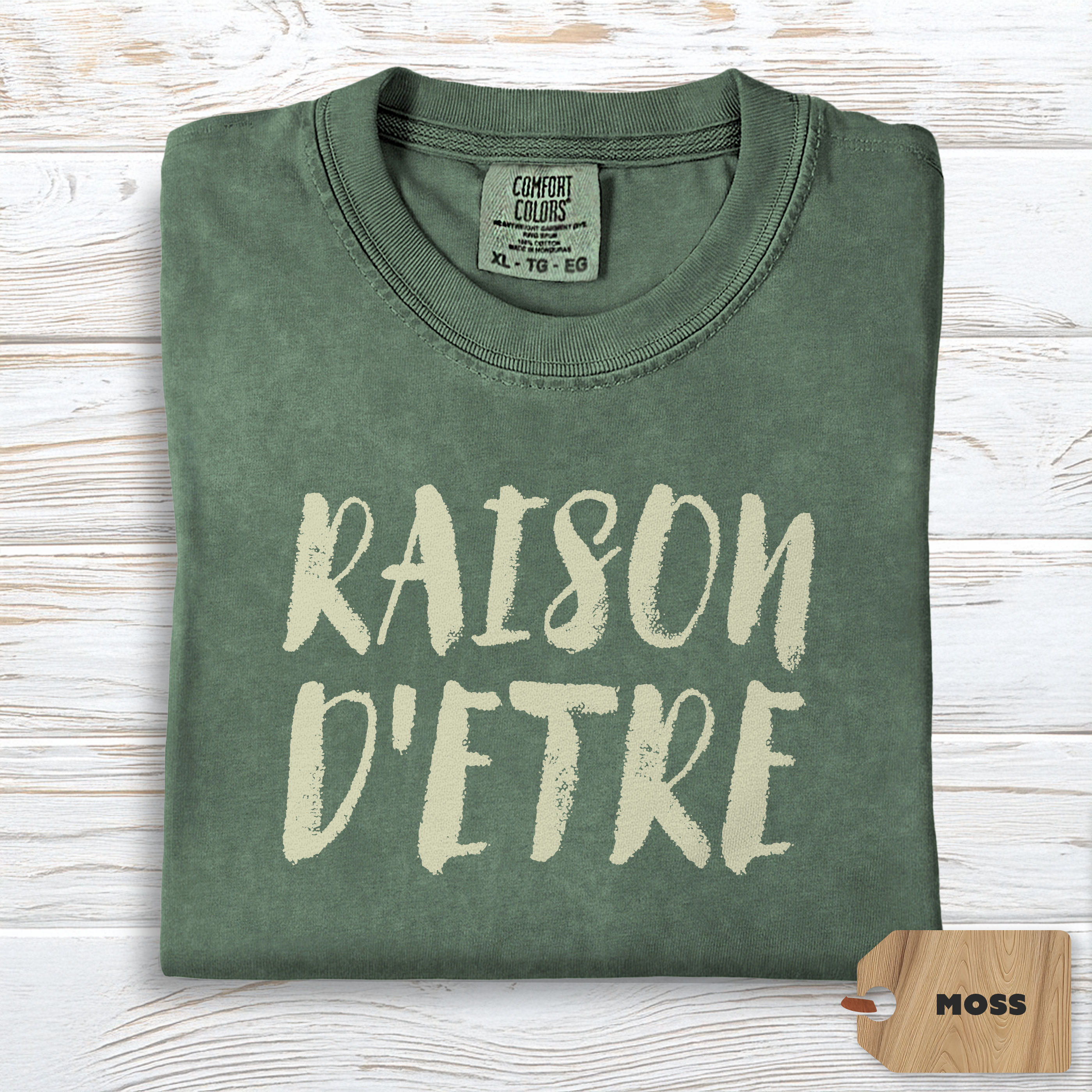 Raison d'Etre Shirt | Comfort Colors Self Growth Purpose Tee, Minimalist Philosophy Top, Soft TShirt for Meaningful Living
