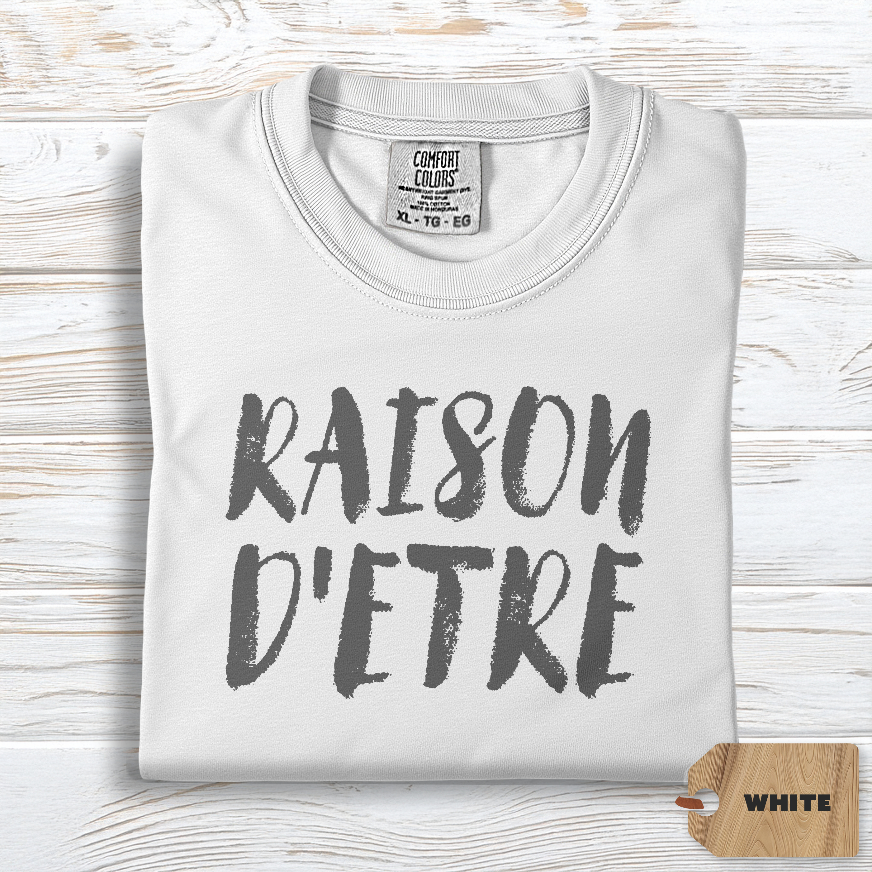 Raison d'Etre Shirt | Comfort Colors Self Growth Purpose Tee, Minimalist Philosophy Top, Soft TShirt for Meaningful Living