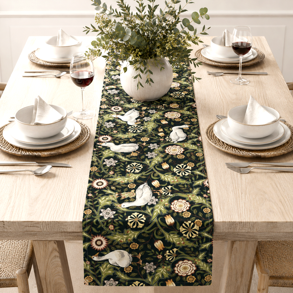 Thistle & Wing | Indigo Bloom Table Runner Printify