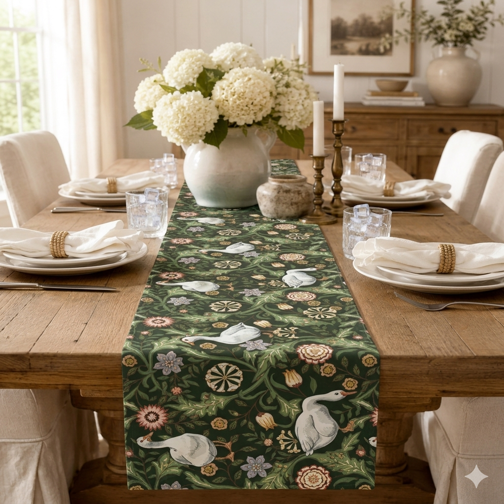 Thistle & Wing | Verdant Bloom Table Runner Printify