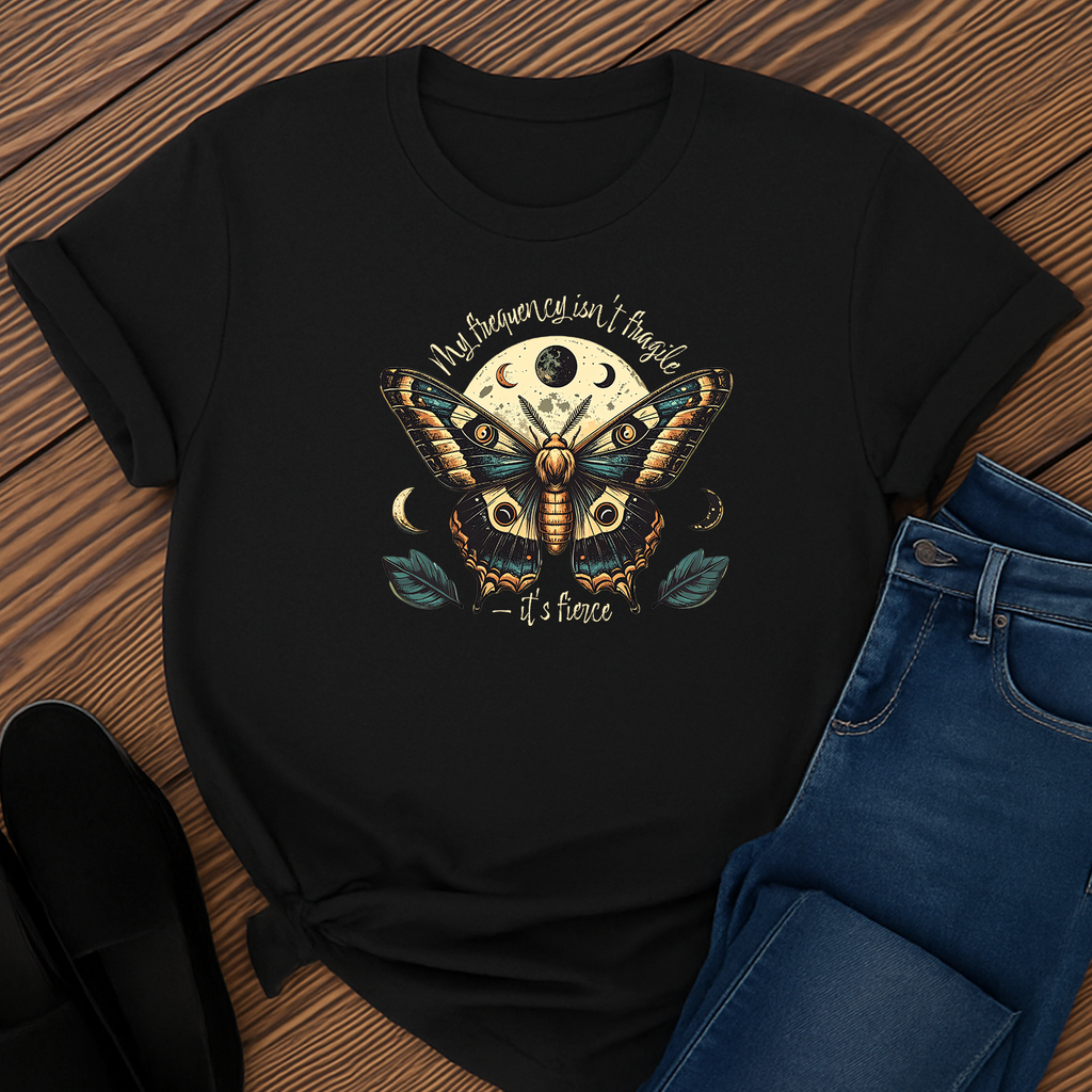 Boho Butterfly T-Shirt: Eco-Friendly Fierce Frequency Top