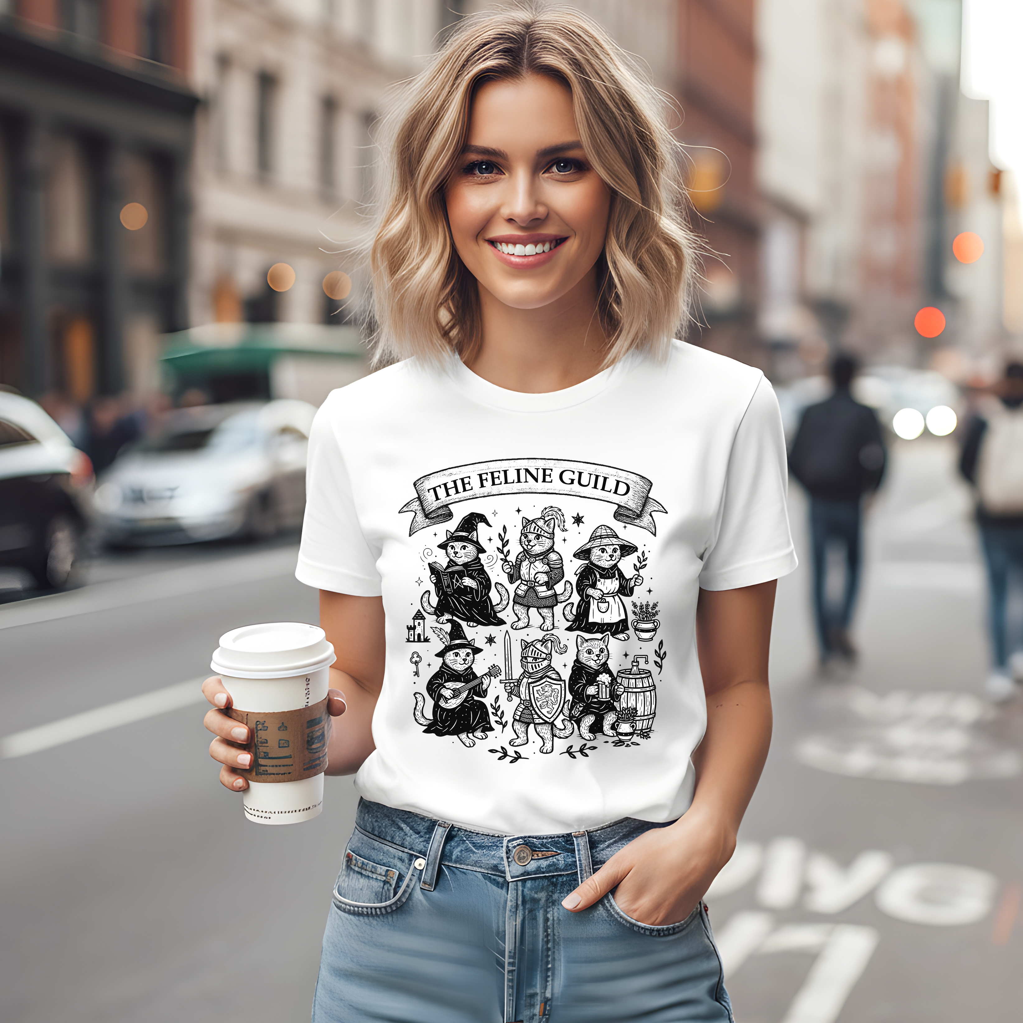 The Feline Guild Cat Lover Shirt | Medieval Fantasy T-Shirt