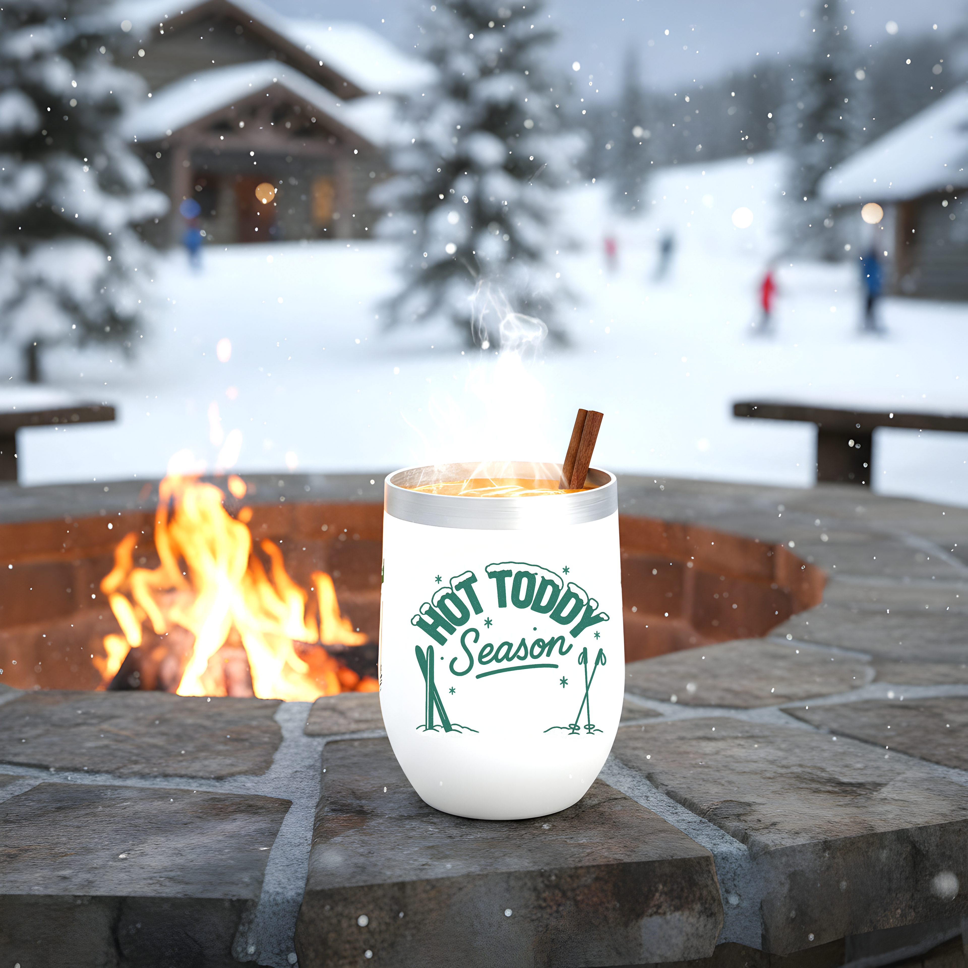Hot Toddy To Go Insulated Tumbler | winter hot drink travel cup for après ski season